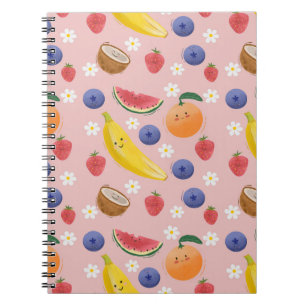 Cute Fruit Seamless Pattern  Notebook