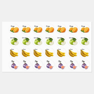 Cute Fruit Stickers Fun Designs School Labels