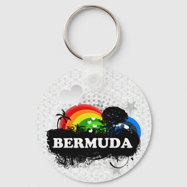 Cute Fruity Bermuda Key Ring (Front)