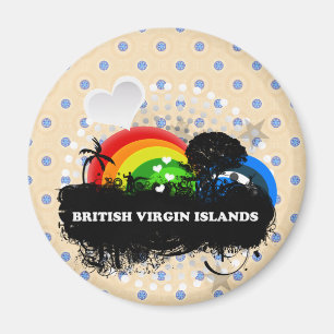 Cute Fruity British Virgin Islands Magnet