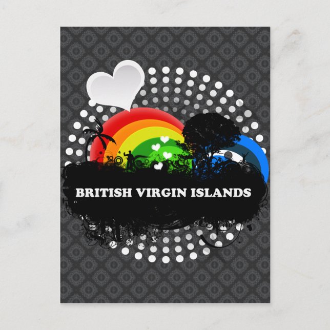 Cute Fruity British Virgin Islands Postcard (Front)