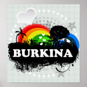 Cute Fruity Burkina Poster
