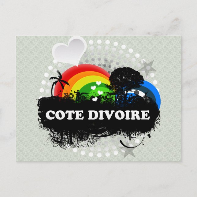 Cute Fruity Cote Divoire Postcard (Front)