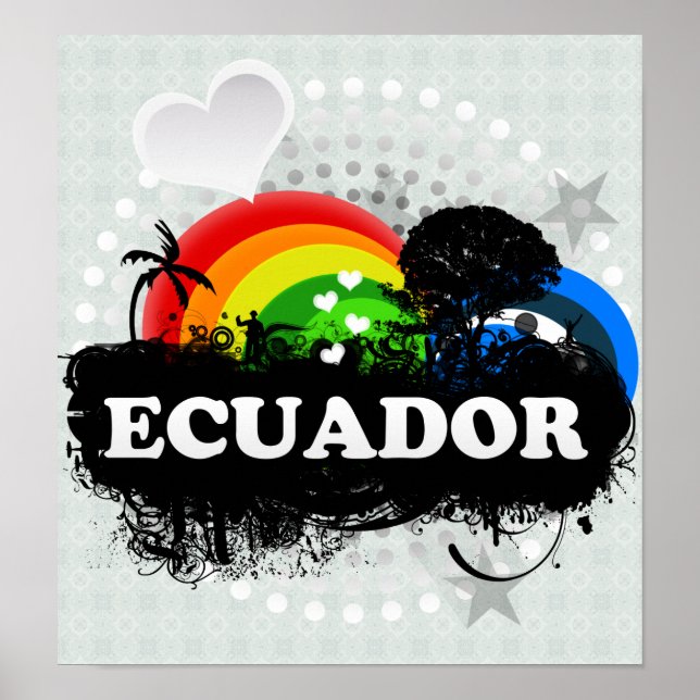 Cute Fruity Ecuador Poster (Front)