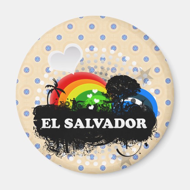 Cute Fruity El Salvador Magnet (Front)