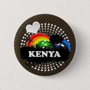 Cute Fruity Kenya 6 Cm Round Badge