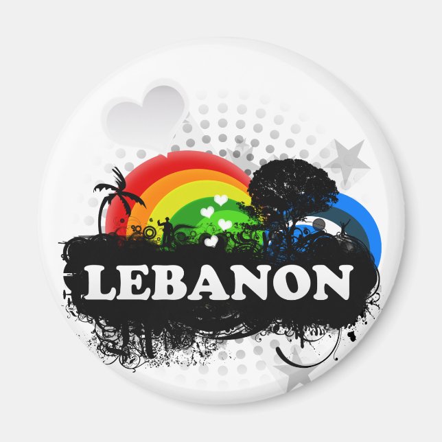 Cute Fruity Lebanon Magnet (Front)