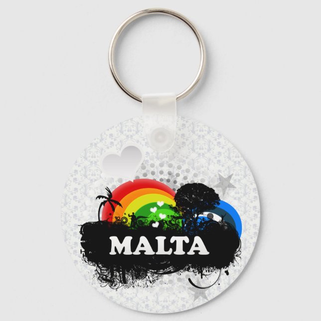 Cute Fruity Malta Key Ring (Front)