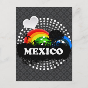 Cute Fruity Mexico Postcard