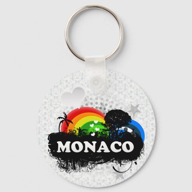 Cute Fruity Monaco Key Ring (Front)