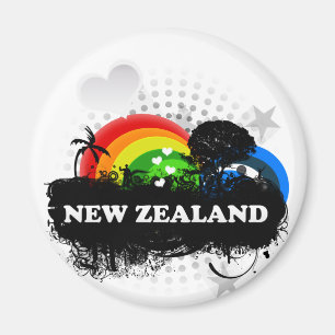Cute Fruity New Zealand Magnet