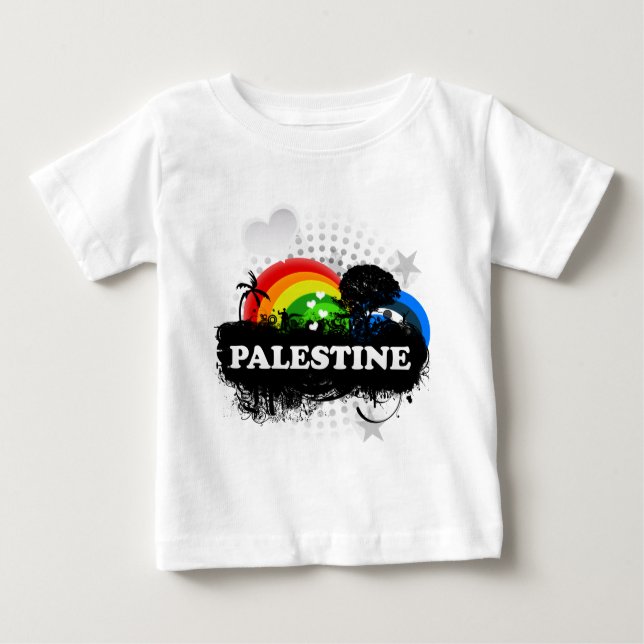 Cute Fruity Palestine Baby T-Shirt (Front)