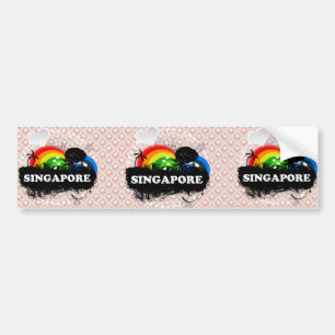 Cute Fruity Singapore Bumper Sticker