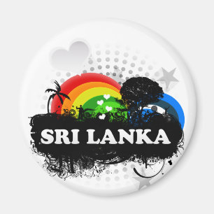 Cute Fruity Sri Lanka Magnet