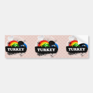 Cute Fruity Turkey Bumper Sticker