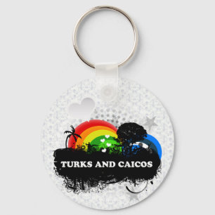 Cute Fruity Turks And Caicos Key Ring