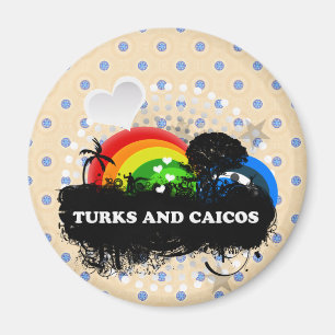 Cute Fruity Turks And Caicos Magnet