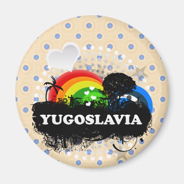 Cute Fruity Yugoslavia Magnet (Front)