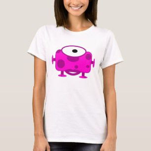 Cute Fuchsia Cartoon Monster T-Shirt