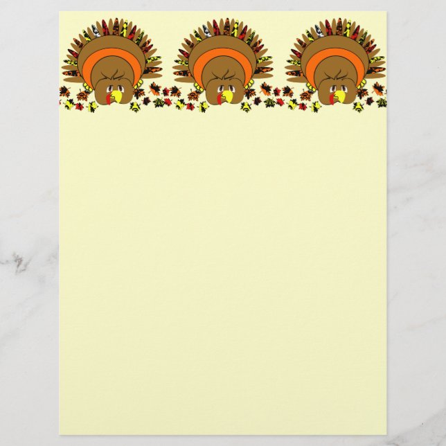 Cute Full Colour Turkey (Front)