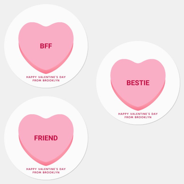 Cute fun assorted friendship conversation hearts (Group)