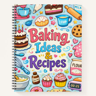 Cute & Fun Blank Recipe Notebook to Write In