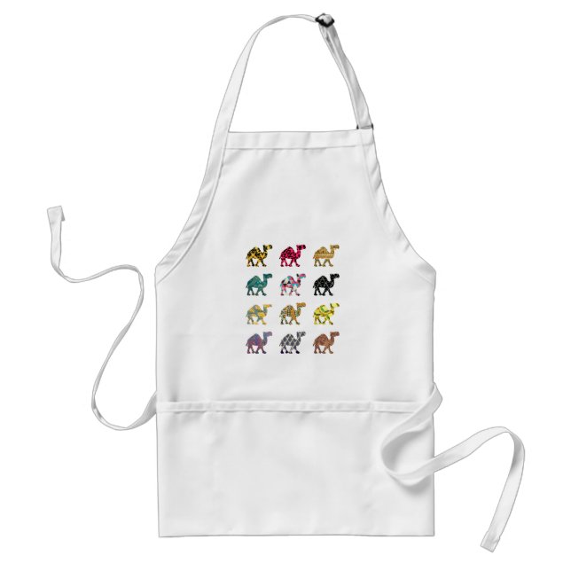 Cute fun camels standard apron (Front)