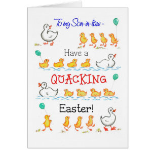 Cute Fun Ducklings Quacking Easter, Son-in-law