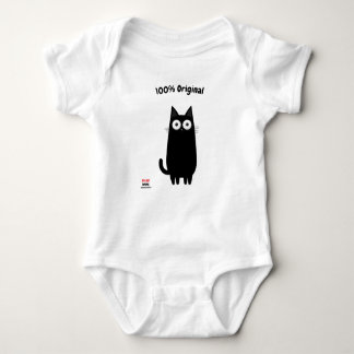 Cute & Fun for Nature & Joy Lovers - Black cat Baby Bodysuit