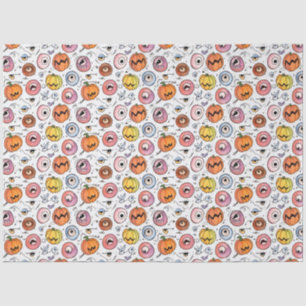 Cute Fun Halloween Monster Eyeball Pumpkin Doodles Tissue Paper