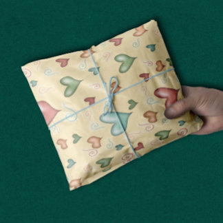 Cute Fun Hearts for Baby Tissue Paper