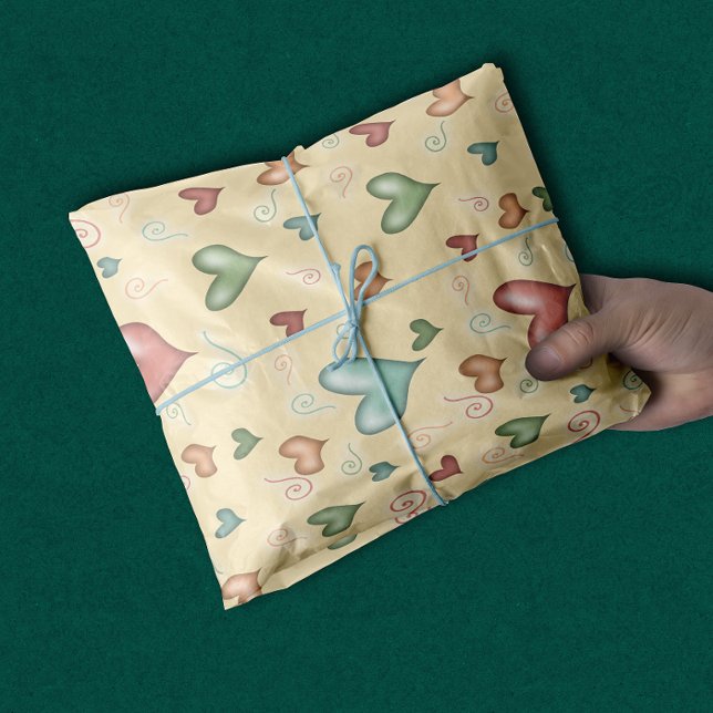 Cute Fun Hearts for Baby Tissue Paper (Creator Uploaded)