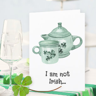 Cute Fun Irish Coffee Lover St Patricks Day Cards