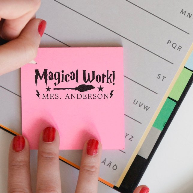 Cute Fun Magical Work Teacher Gift Self-inking Stamp (Creator Uploaded)