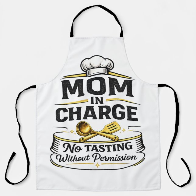 Cute Fun mom  Gift  Apron (Front)
