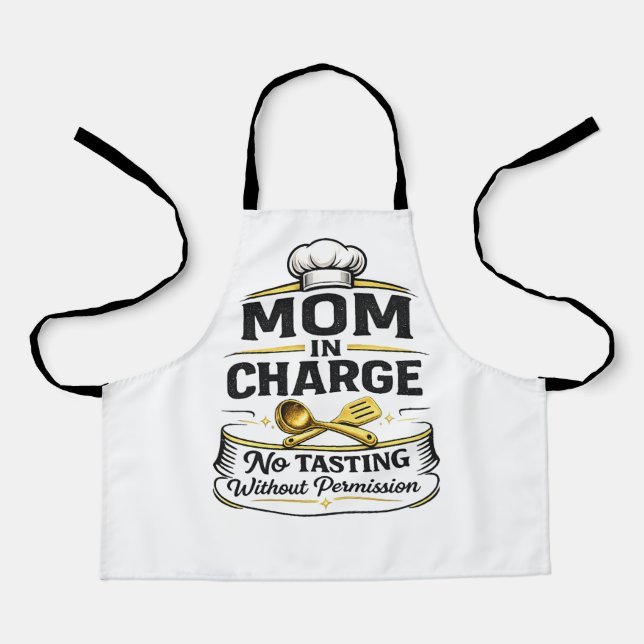 Cute Fun mom  Gift  Apron (Front)