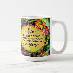 Cute Fun Mum, My Life Manual Inspirivity Coffee Mug