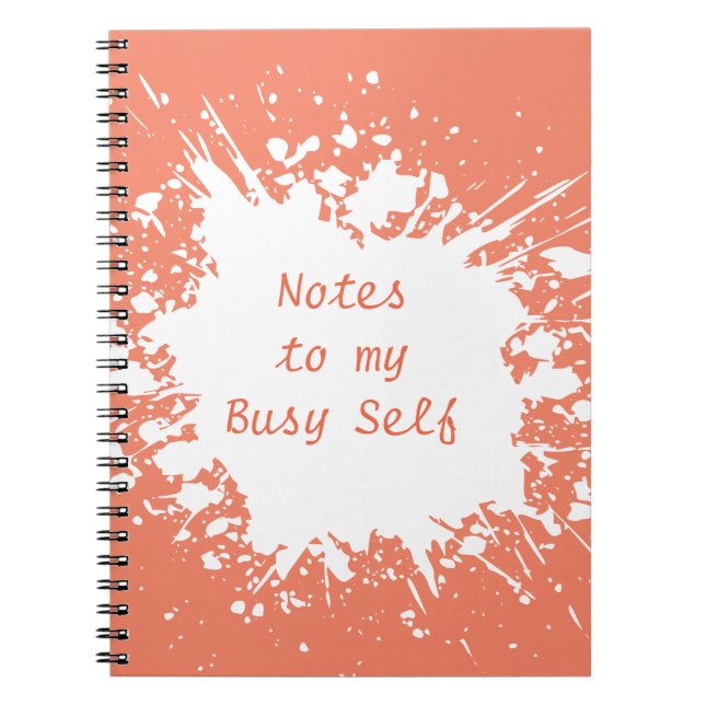 Cute Fun Notes to Myself Journal Notebook (Front)