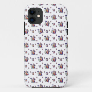 Cute Fun Pattern for Phone Case with Snails