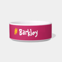 Cute Fun Pink with yellow #Customisable Name