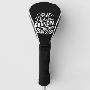 Cute Fun Retro Typography Dad Grandpa Gift Golf Head Cover