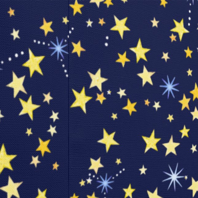    Cute Fun Stars Simple Gender Neutral Navy Blue  Wallpaper (Seam)