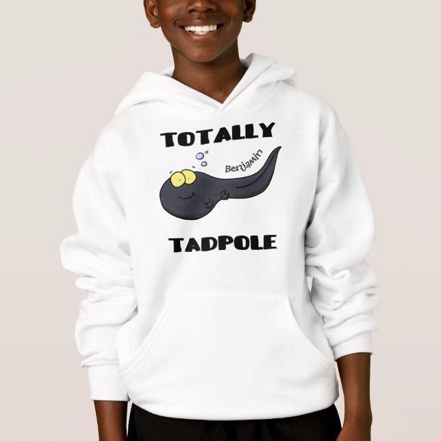 Cute fun tadpole cartoon illustration (Front)