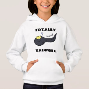 Cute fun tadpole cartoon illustration