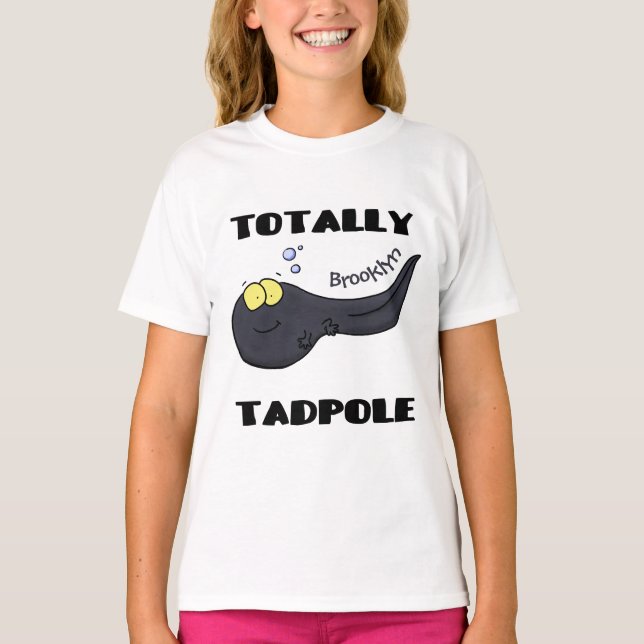 Cute fun tadpole cartoon illustration T-Shirt (Front)