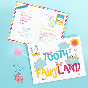 Cute Fun Tooth Fairyland, From The Tooth Fairy Postcard