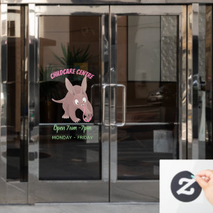 Cute funny aardvark cartoon