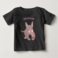 Cute funny aardvark cartoon