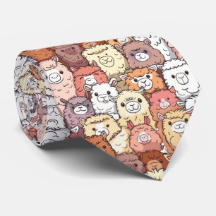 Cute Funny Alpaca Llama Neck Tie