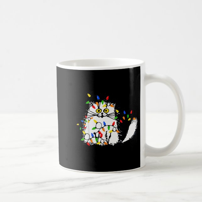 Cute Funny Animal Lover Cat Christmas  Coffee Mug (Right)